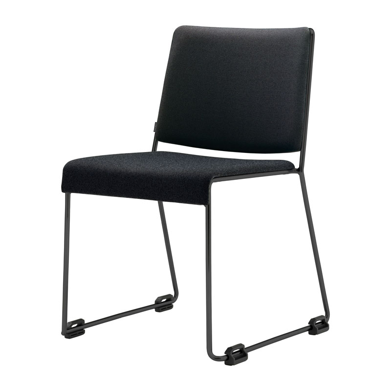 elj-axona-aichi-gene-stol-svart Gene - Stapelbar Stol - Bild 1